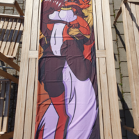Furry Dakimakura / Body Pillow Case - Willow The Somali Cat - Thumbnail 2