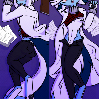 Furry dakimakura / body pillow case - lawrence the somali cat