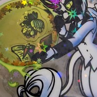 Furry Shaker Keychain - Kenneth The Alicorn / Russian Blue Cat - Thumbnail 3