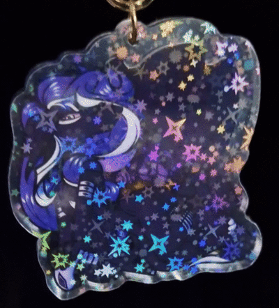 Furry Shaker Keychain - Rider The Borzoi Dog