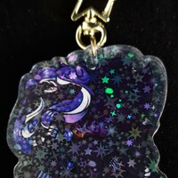 Furry Shaker Keychain - Rider The Borzoi Dog - Thumbnail 2