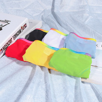 Wholesale multi-color 6PK Men's sexy underwear mesh gauze sheer quick-dry briefs underpants 4039SJ - Thumbnail 1