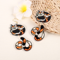 Animal earrings - Bakeneko - Two Tailed Cat - Thumbnail 1