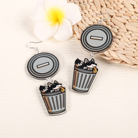 Animal earrings - Trash Panda - Raccoon - Thumbnail 1