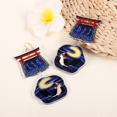 Animal earrings - dragon gate