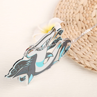 Animal Necklace - Dark Cloud - Hammerhead Shark - Thumbnail 2