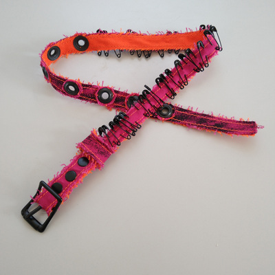 Ooak safety pin collar - Thumbnail 1