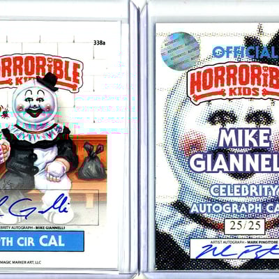 Horrorible kids michael giannelli - celebrity auto card