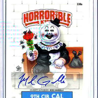 Horrorible kids michael giannelli - celebrity auto card