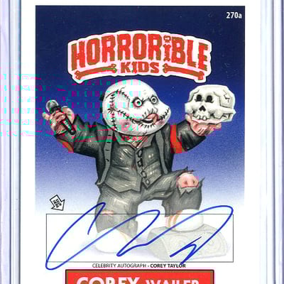 Horrorible kids corey taylor (c) - celebrity auto card