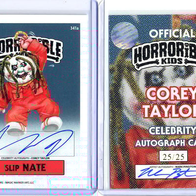 Horrorible kids corey taylor (b) - celebrity auto card