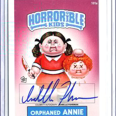Horrorible kids isabelle fuhrman - celebrity auto card