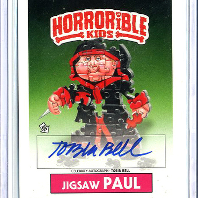 Horrorible kids tobin bell - celebrity auto card