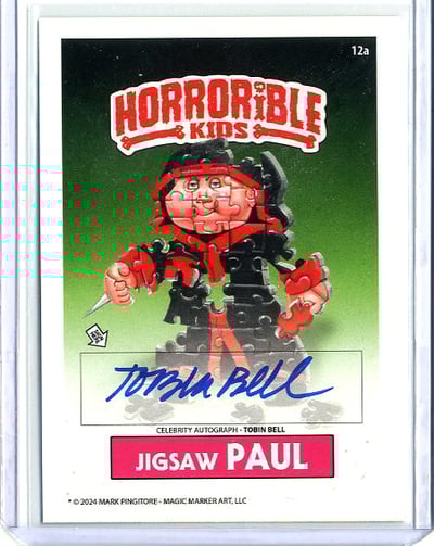 Horrorible Kids TOBIN BELL - CELEBRITY AUTO Card