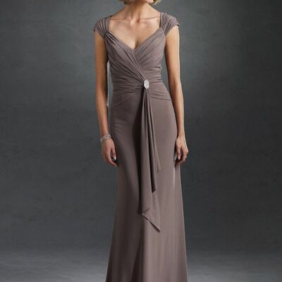 Elegant sheath mother of the bride/groom dress evening formal dress