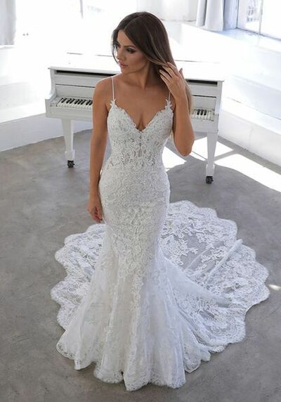 Elegant Mermaid Lace Wedding Dress Bridal Gowns