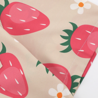 Strawberry Flower Full Print Blouse Shirt - Thumbnail 3