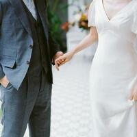 Simple Sheath Beach Boho Wedding Dress Bridal Gowns - Thumbnail 4