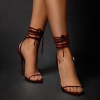 Sandals ankle strap stiletto heel boots - Thumbnail 2