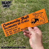 COMMUNITY THEFT Vinyl Sticker - Thumbnail 1