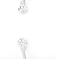 Crystal Pave Ball Cuff - Thumbnail 2