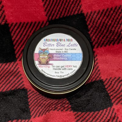 Bitter blue latte 8oz tin