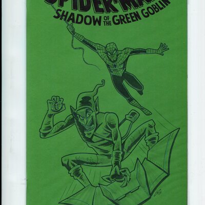 Spider man comic book sketch cover