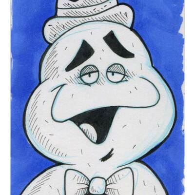 Boo berry sketch card