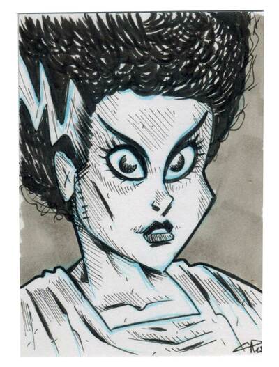 Bride Sketch Card