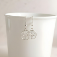Silver Tree of Life Earrings - Thumbnail 2