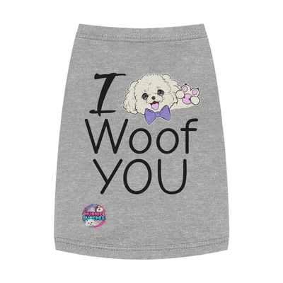 I woof you pet t-shirt 