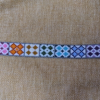 Pixel Bracelet - Rainbow Quilt Squares (Flaw Discount) - Thumbnail 1
