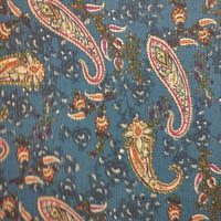 Teal Paisley Ribbed For Her Pleasure  - Thumbnail 3