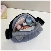 Cute Cat Face Plush Backpack - Thumbnail 8