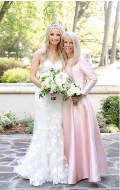 Simple A Line Pink Mother of the Bride/Groom Dress Evening Formal Dress