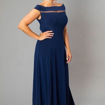 Simple sheath royal blue mother of the bride/groom dress evening formal dress