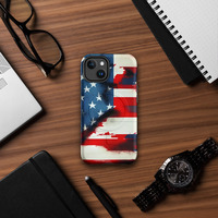 USA Flag Print MagSafe tough case for iPhone - Thumbnail 2
