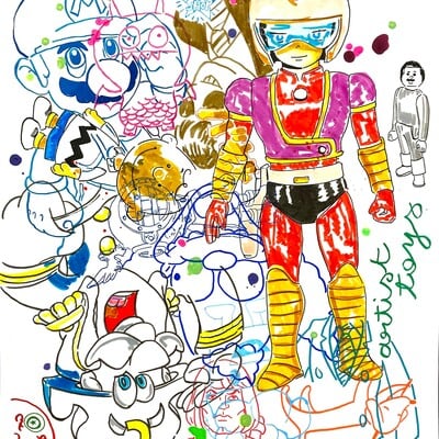 Drawing by judas arrieta "artist toys" - Thumbnail 4