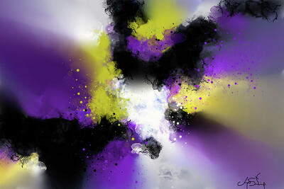 Purple Shades 24" X 36" Art Print