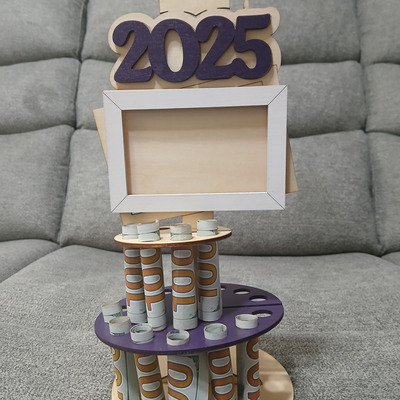 #318 graduation money cake