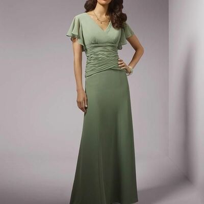 Elegant sheath green mother of the bride/groom dress evening formal dress