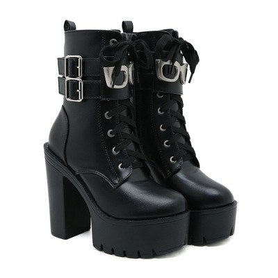 Cool Sunglasses Decor Heeled Boots