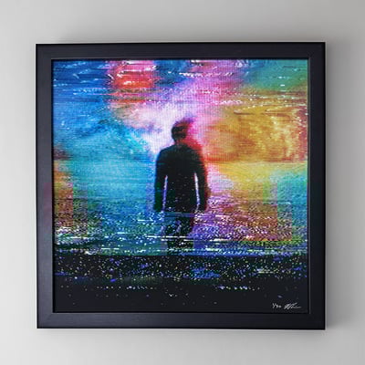 Analog(oblivion) 010b - framed giclée print - 12" x 12" album edition