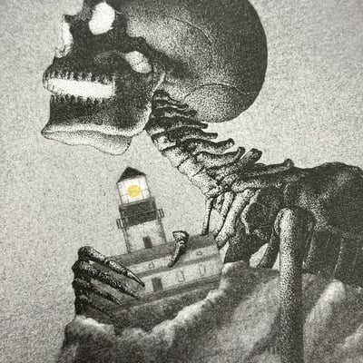 "solace" *hand-embellished* by juliet schreckinger (12"x12" giclée print, hand-embellished variant, **rare** limited edition of 5)