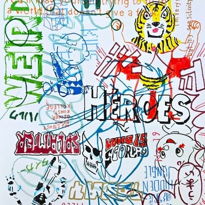 Drawing by judas arrieta "weird heroes" - Thumbnail 3