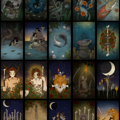 Unseelie fae tarot deck