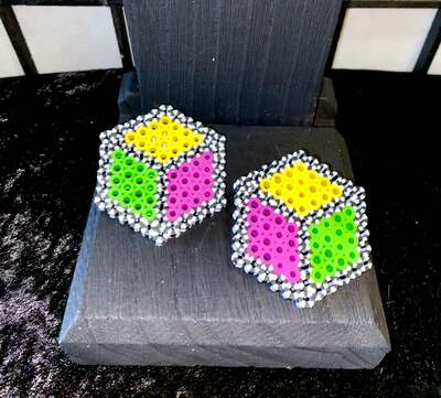 Pleasant 3D Cube Earrings