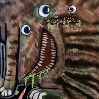 I HUNGER 18x24 canvas panel  - Thumbnail 2