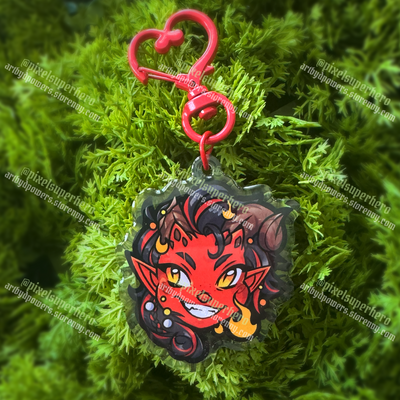 Fire girl charm