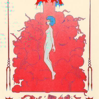 Ayanami rei evangelion print